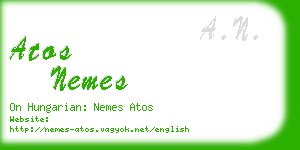 atos nemes business card